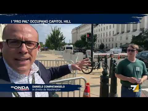 I 'pro-pal' occupano Capitol Hill, "La polizia sta cominciando ad arrestare i manifestanti ...