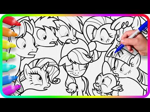 Watch These Ponies Come To Life With Color!