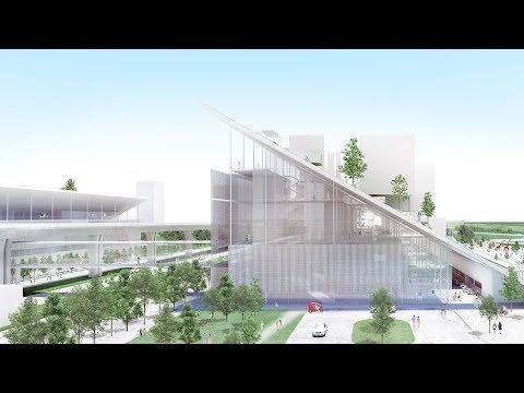 Winning design for Taiwan art museum features sloped green roofs