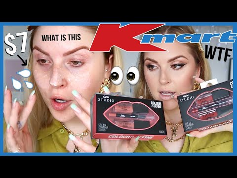 I tried KMART MAKEUP and... wow. ? FULL FACE first impressions