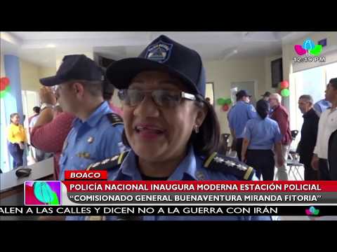 Policía Nacional inaugura moderna estación policial en Boaco