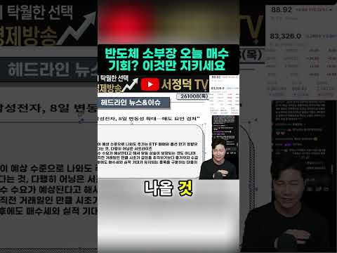 <strong>오늘</strong> 매수 기회?  급락 후 <strong>주가</strong> 반등 가능성은