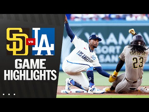 Padres vs. Dodgers Game Highlights (8/16/25) | MLB Highlights