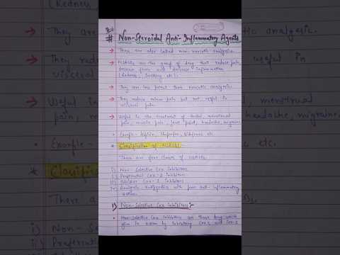 Non-steroidal antiinflammatory drugs(NSAIDs)#bpharma #bpharmacy#cology#pharmacology #bpharma_channel