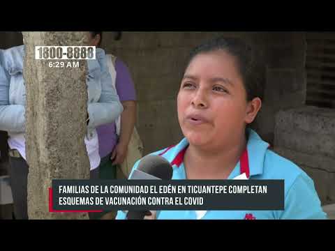 Jornada de inmunización contra la Covid-19 en comunidad el Edén, Ticuantepe - Nicaragua
