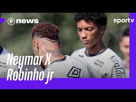 SPORTV NEWS COMENTA SOBRE DESENTENDIMENTO ENTRE NEYMAR E ROBINHO JR. | SPORTV NEWS | sportv