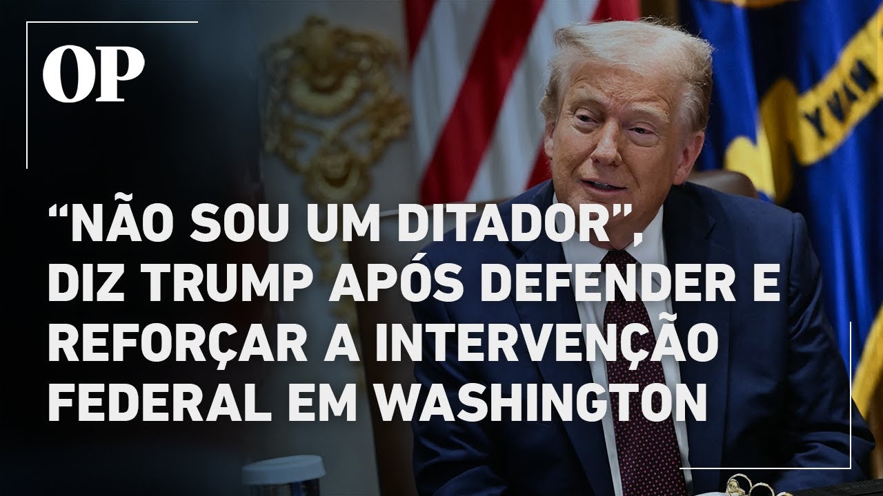 Trump defende a intervenção federal e a pena de morte em Washington e afirma: “não sou um ditador”