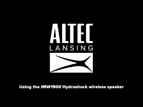 Using the IMW1500 HydraShock Everything Proof Wireless Speaker