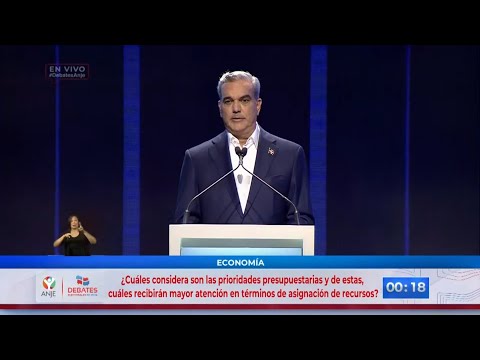 En el aire por HTVLive Canal 52 Debate de los candidatos presidenciales de RD organizado por ANJE
