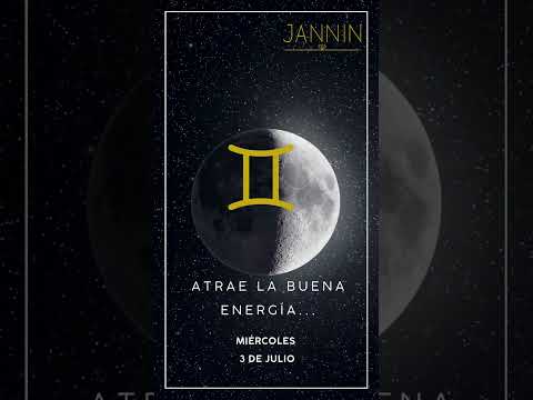Luna de hoy miércoles 3 de Julio, en Géminis. #horoscopos #tarot  #jannin #amor  #luna #eeuu