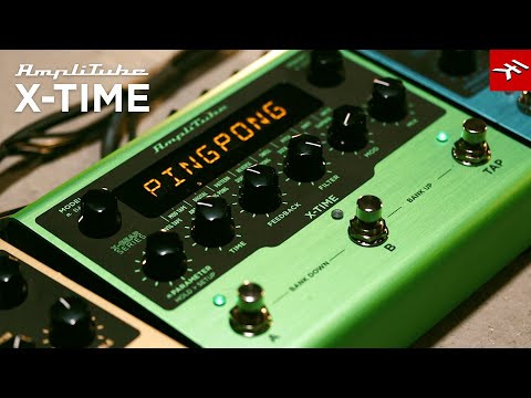 AmpliTube X-TIME delay pedal - part of the new AmpliTube X-GEAR guitar pedals lineup