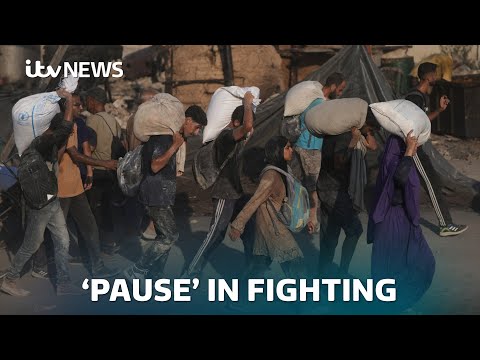 Israel to 'pause' fighting in three areas of Gaza and open 'corridors' to allow more aid | ITV News