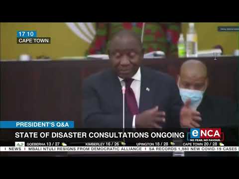 Lockdown in SA | State of disaster consultations ongoing