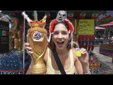 PROBANDO DULCES CALLEJEROS EN MÉXICO 🇲🇽