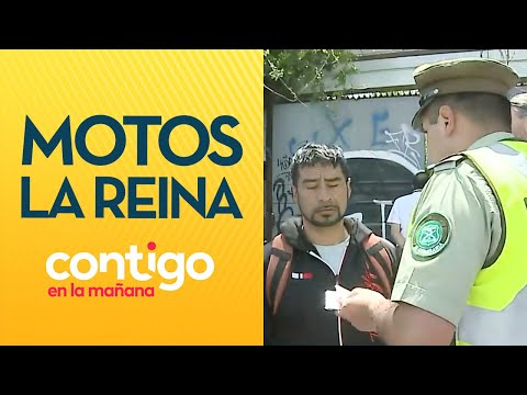¡PATENTES OCULTAS!: Fiscalización de motos irregulares en La Reina - Contigo en La Mañana
