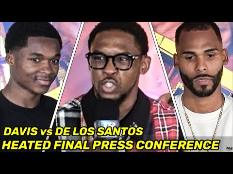 HEATED! Keyshawn Davis vs Edwin De Los Santos • FINAL PRESS CONFERENCE, CONFRONTATION & PUSH
