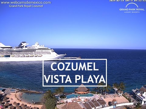 Cozumel, Quintana Roo En Vivo | Vista de la Playa desde Grand Park Royal Cozume