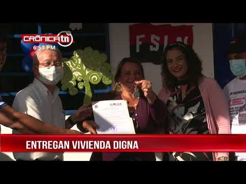 Comuna capitalina entrega vivienda en el barrio Nueva Nicaragua