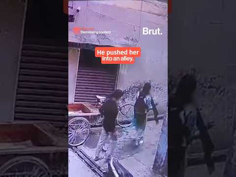 CCTV captured harassment of a <strong>girl</strong> on her way to <strong>school</strong>...