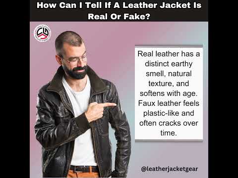 How Can I Tell If A Leather Jacket Is Real Or Fake? #real #fake #leatherjacket