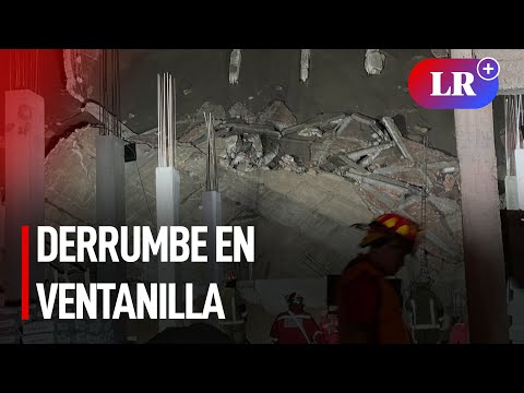Al menos 2 personas atrapadas tras derrumbe en obra de construcción en Ventanilla | #LR