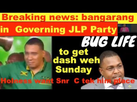 Breakingnews:Bangarang in Governing JLP Party Bug life a get dash weh sunday. snr C to tek him place