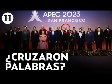 AMLO y Dina Boularte posan para la foto oficial de la APEC, tras tensa relación entre México y Perú