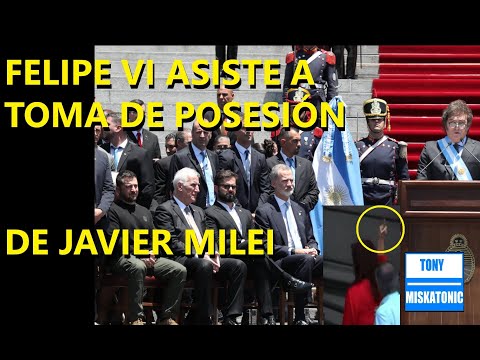 JAVIER MILEI ASUME PRESIDENCIA DE ARGENTINA. CRISTINA KIRCHNER Y SU GESTO OBSCENO.