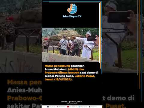 SHORT Ricuh, Massa Pendukung AMIN dan Prabowo Gibran Bentrok