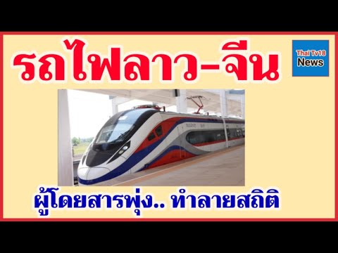 รถไฟลาว-จีนผู้โดยสารพุ่งทำลา