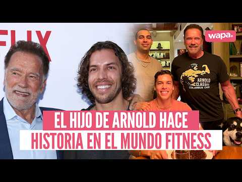 El hijo de Arnold Schwarzenegger debutó en una competencia de fisicoculturismo