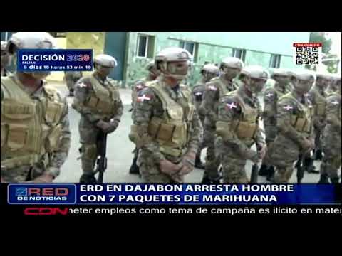 ERD en Dajabón arresta hombre con 7 paquetes de marihuana
