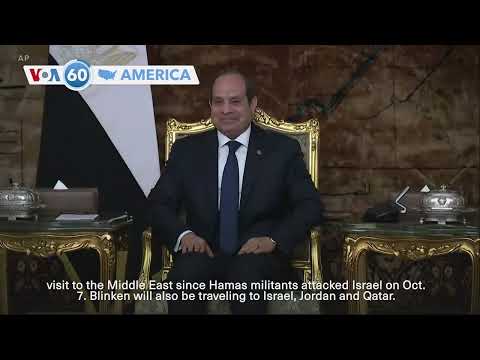 VOA60 America - US pushes for Gaza cease-fire with Middle East talks