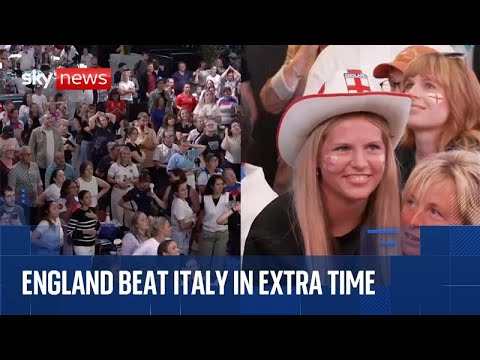 Fans watch England take on Italy in the Women's Euro 2025 semi-final