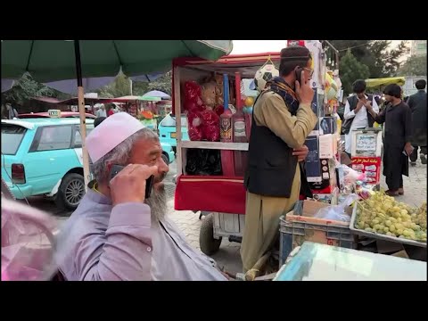 Mobile and data networks return across Afghanistan | AFP