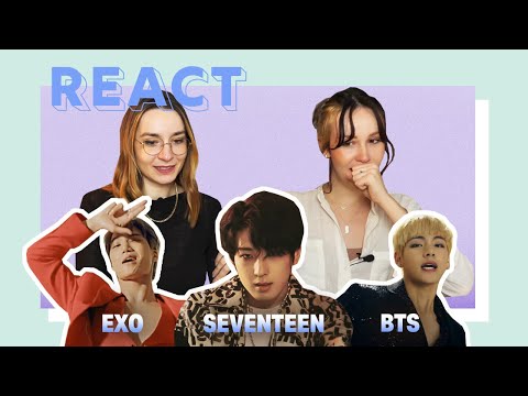 Vidéo We react to our favorite MVs from EXO, SEVENTEEN, BTS // FRENCH REACTION ENG SUBS
