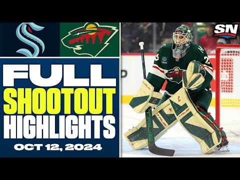 Seattle Kraken at Minnesota Wild | FULL Shootout Highlights - October 12, 2024