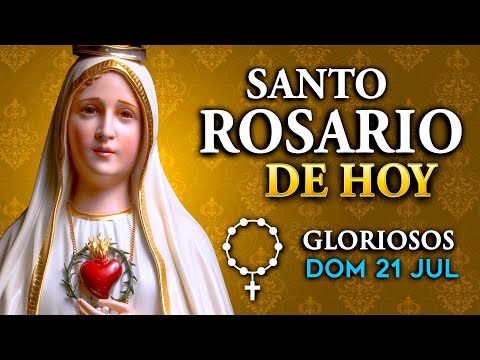 ROSARIO de HOY Misterios GLORIOSOS del Santo Rosario - domingo 21 de julio  2024