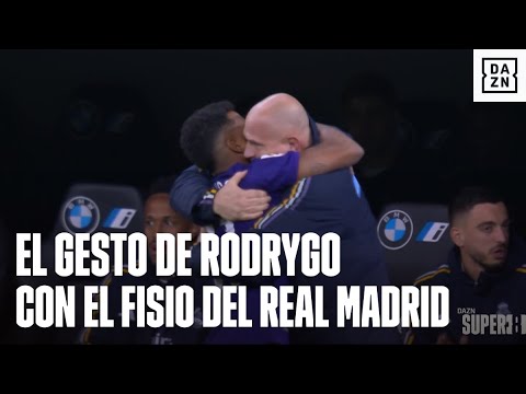 Rodrygo y su precioso gesto con el fisio del Real Madrid: ¡le dedicó el gol con un emotivo abrazo!