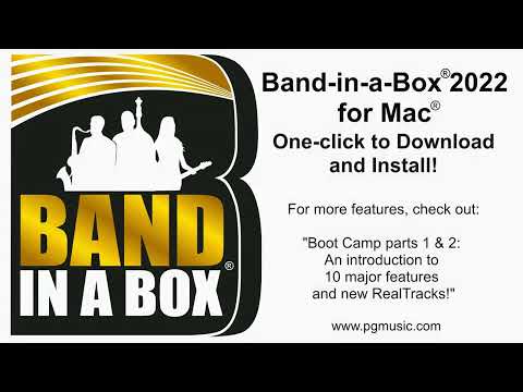 Band-in-a-Box® 2022 for Mac® Feature: One Click to Download and Install!