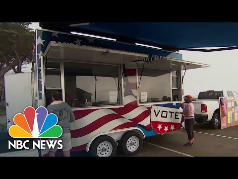 Santa Cruz County Brings ‘Vote-Mobile’ To Residents Displaced By Wildfires | NBC News NOW