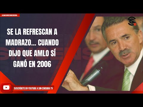 #LoMejorDeSinCensura SE LA REFRESCAN A MADRAZO… CUANDO DIJO QUE AMLO SÍ GANÓ EN 2006
