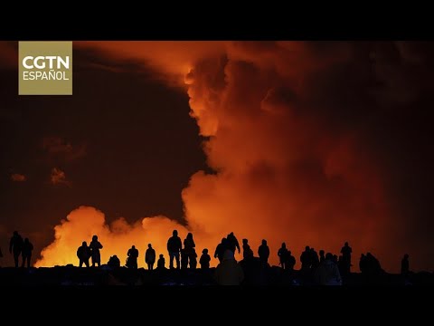 Erupción volcánica en Islandia