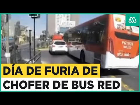 El día de furia de conductor de bus Red: Chofer arremete contra auto particular