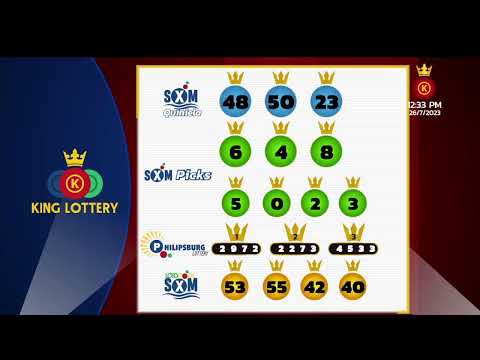 King Lottery SXM EN VIVO ? Resultados Miércoles 26 de Julio 2023 - 12:30PM
