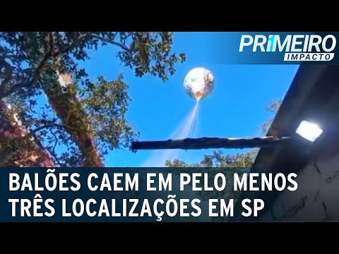 Balões de 40 metro são apreendidos São Bernardo do Campo (SP) | Primeiro Impacto (09/06/23)