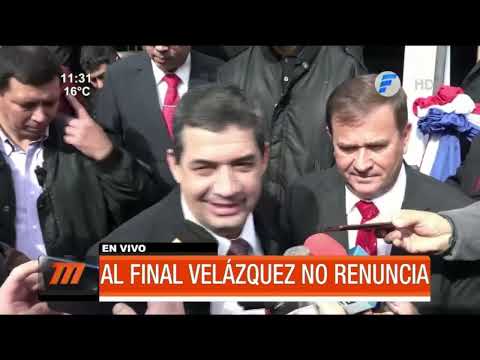 Hugo Velázquez mintió y al final no renuncia a la vicepresidencia