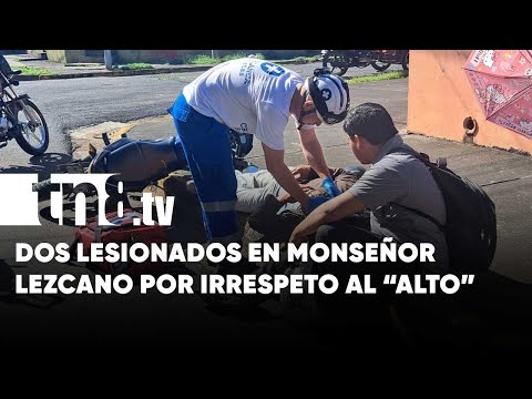 ¡La vieron pálida! Motorizados lesionados por imprudencia de camioneta en Managua - Nicaragua