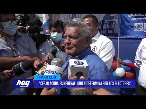 César Acuña: “Cesar Acuña es neutral, quien determina son los electores”