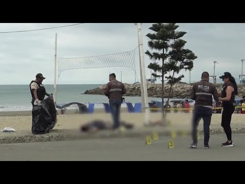 Dos muertos deja ataque de sicarios en la playa de Jaramijó